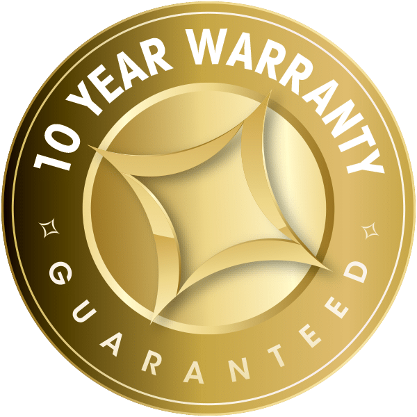 10 Year Warranty Guaranteed